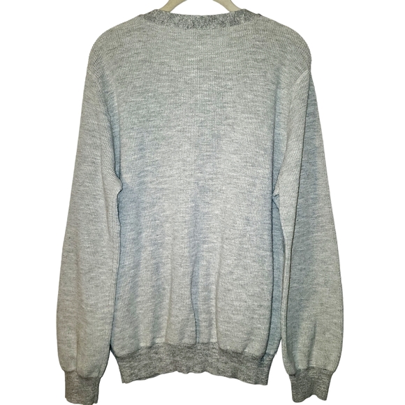 J.Crew V-neck Button Down Ribbed Cardigan | Patchwork Pockets Size Large - Picture 2 of 8